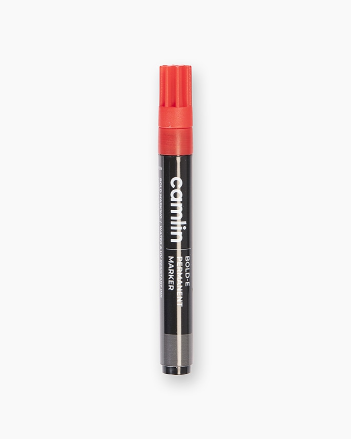 Camlin Permanent Marker Red (Pack Of 10)