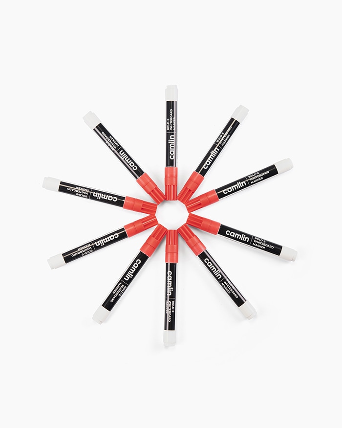 Camlin White Board Marker Red (Pack Of 10)
