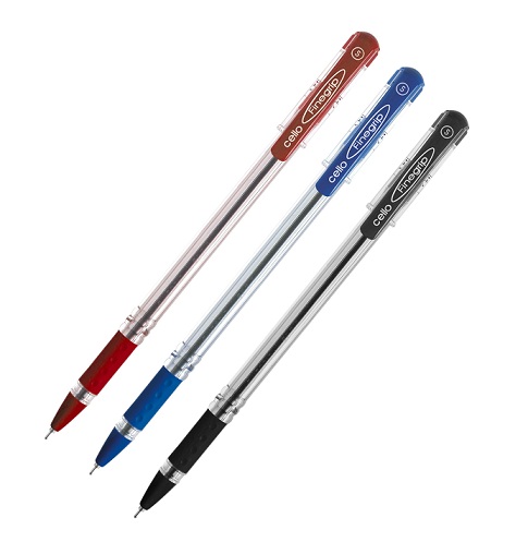 Cello Finegrip Ball Pen Red Colour 0.7mm (Pack Of 5)