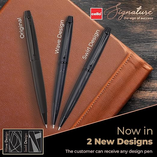 Cello Signature Carbon Ball Pen Blue 0.7mm