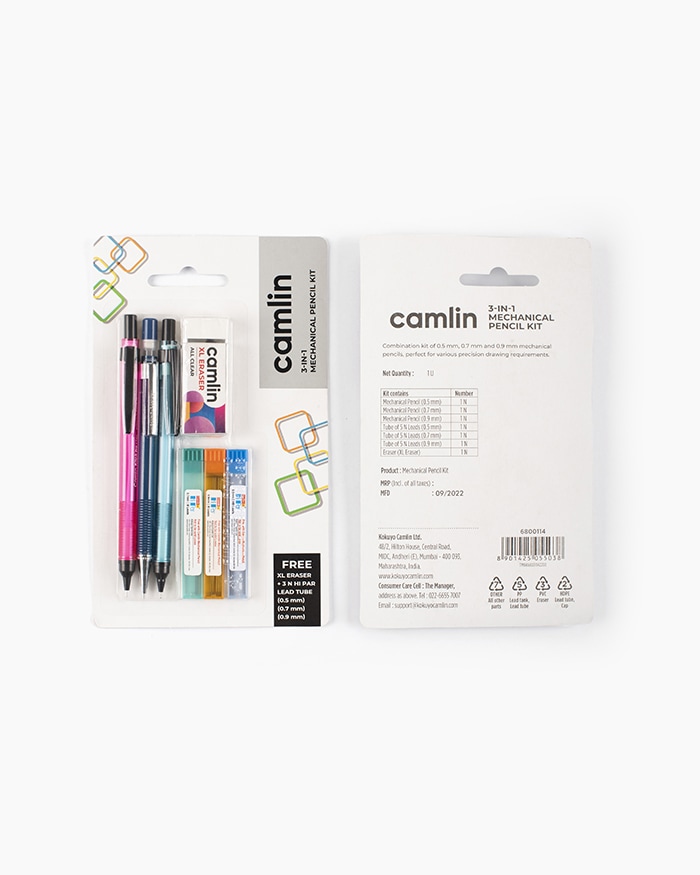 Camlin Mechanical Pencil Kit (3 In 1)