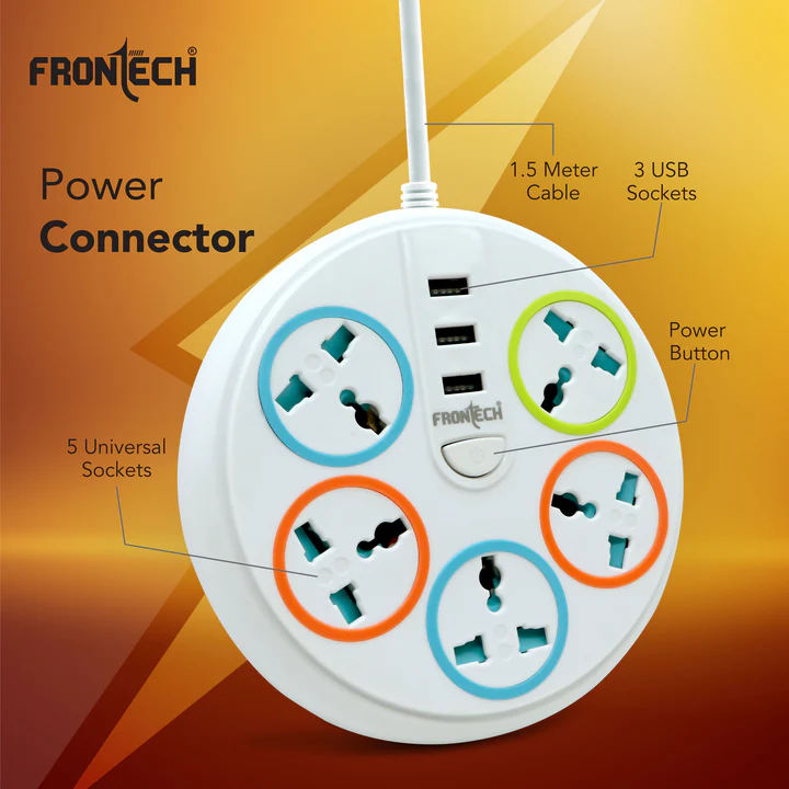 Frontech Power Connector Round-1.5 Mtr.