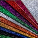 Glitter Foam Sheet, A4 Size, Mixed Colour, (1.5mm Thick -Pack Of 10) For Arts and Crafts, Scrapbooking, DIY Work, Decoration, Gift Wrapping.