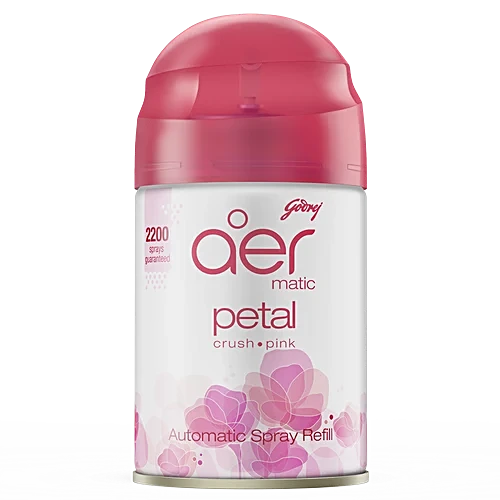 Godrej Aer Matic Refill-Petal Crush Pink (Automatic Room Freshener Spray Refill)