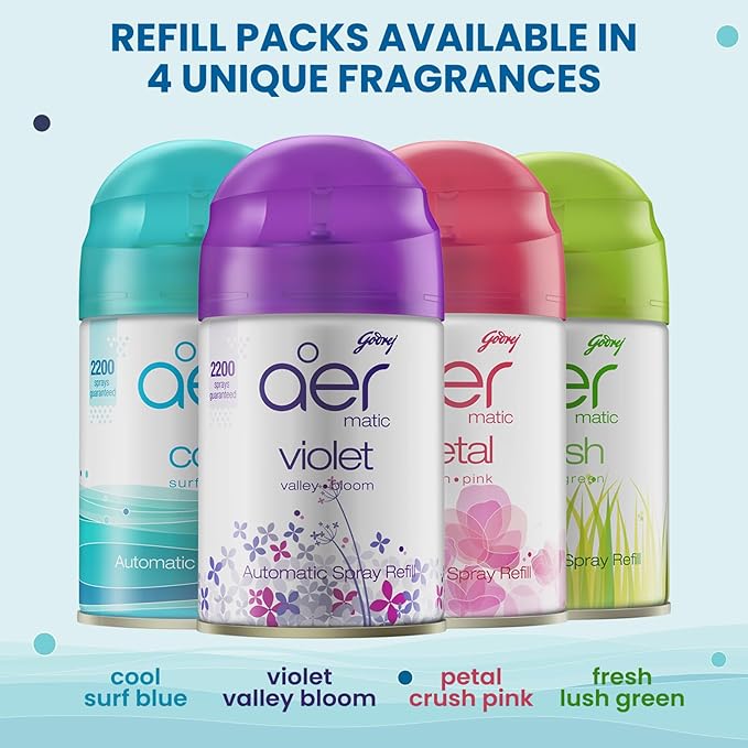 Godrej Aer Matic Refill-Petal Crush Pink (Automatic Room Freshener Spray Refill)