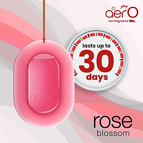 Godrej Aer O Hanging Car Air Freshener-Rose Blossom