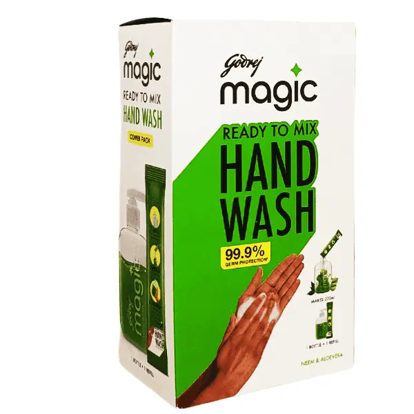 Godrej Protekt Mr. Magic Hand Wash Combi Pack (Bottle+Refill)