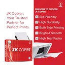 JK Red Copier Paper, Legal Size(F/S), 75 Gsm (500 Sheet,1 Ream) White Colour