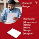 JK Red Copier Paper, Legal Size(F/S), 75 Gsm (500 Sheet,1 Ream) White Colour