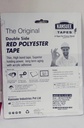 Kansuee Double Side Red Polyester Tape, Size 1 Inch 24mm x 35 Meter (Pack of 1)