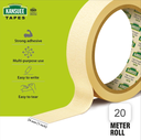 Kansuee Masking Tape 1 Inch 24mm x 20mtr (Pack of 6)