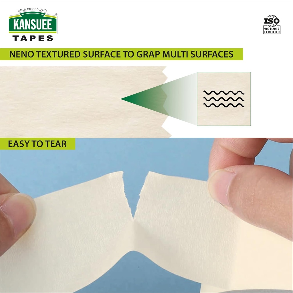 Kansuee Masking Tape 1 Inch 24mm x 20mtr (Pack of 6)