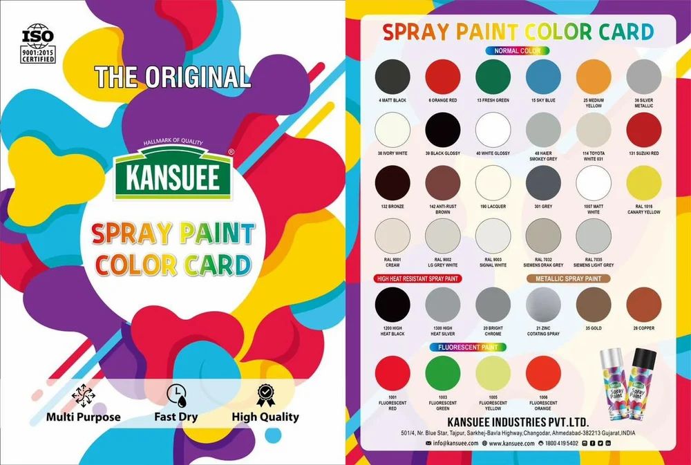 Kansuee Spray Paint 400ml (4 Matt Black)