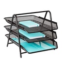 Paper Tray -Mesh Wire Metal Document Tray Set of 3 Tiers