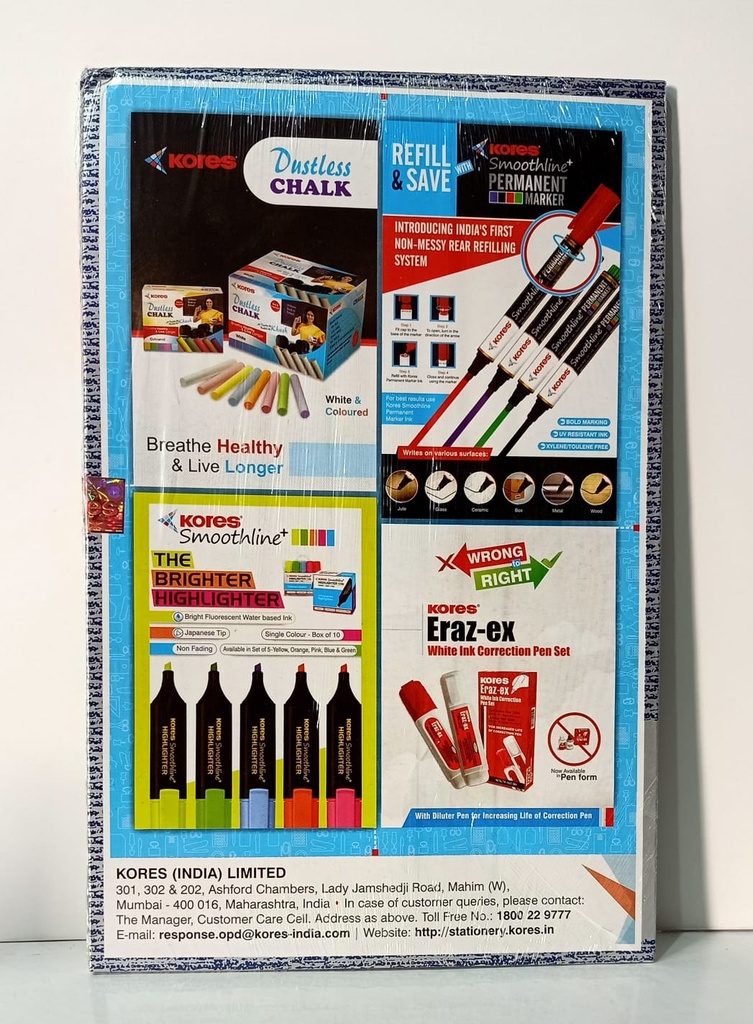 Kores Pen/Pencil Carbon Paper Sapphire Blue Colour (Pack Of 100)