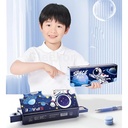 LH-229 Magnet Pencil Box 4 Button with Scissors & Cellotape