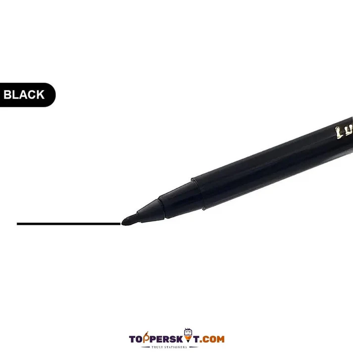 Luxor Sketch Pens Single Colour Black (Pack Of 12)