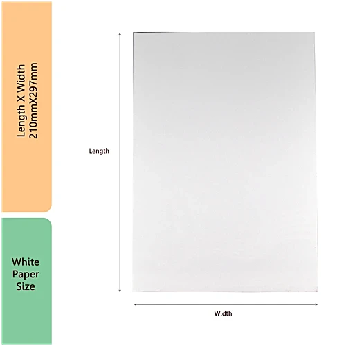 Oddy Cartridge Sheet Snow White A4 140 Gsm-Pack of 25