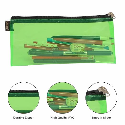 Oddy Colour Transparent Zipper Pouch