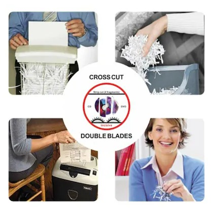 Oddy Paper Shredder Machines 8 Sheets Cross Cut