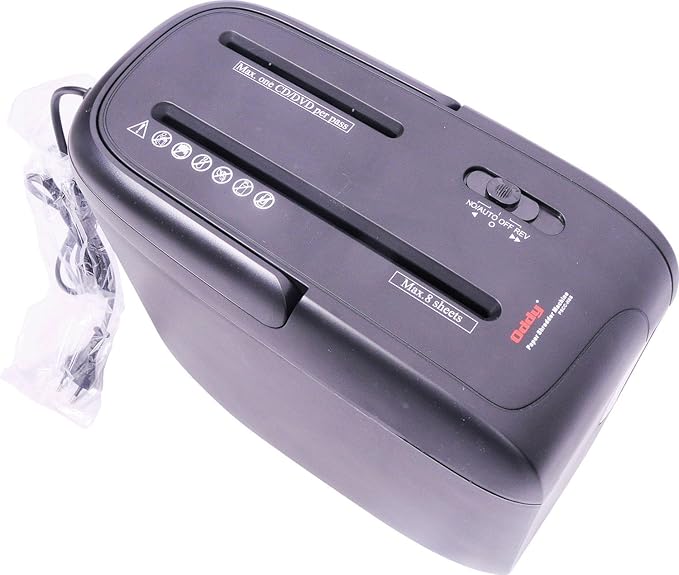 Oddy Paper Shredder Machines 8 Sheets Cross Cut