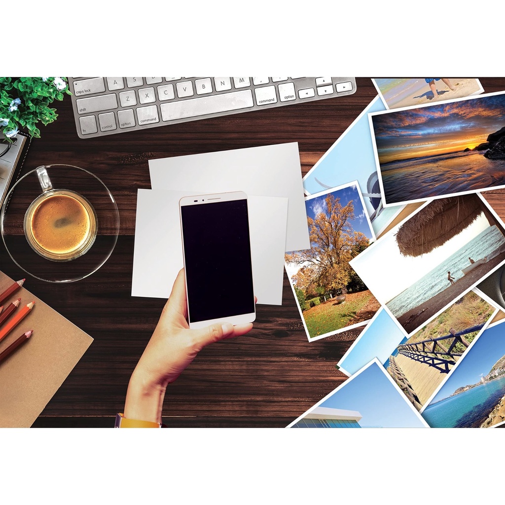 Desmat Photo Glossy Paper A4 180 Gsm-Pack Of 20