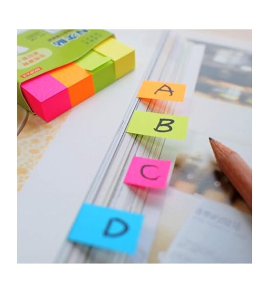 Oddy Sticky Notes 1"x3" (25mmx75mm) 4 Colour Post IT 160 Sheet