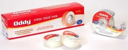 Oddy Super Clear Tape Roll (Small Size)18mm x33mtr-Pack of 10