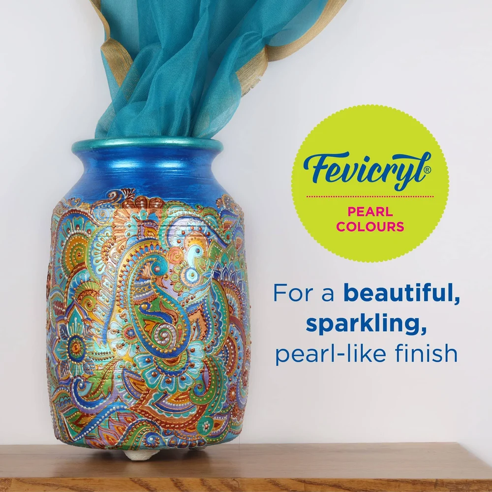 Fevicryl Acrylic Colours Pearl Kit 6 Shades