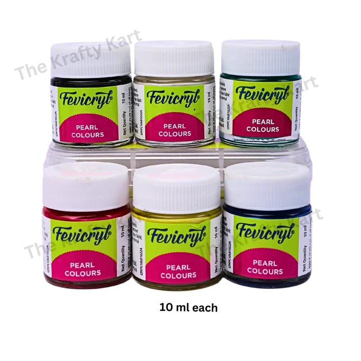 Fevicryl Acrylic Colours Pearl Kit 6 Shades
