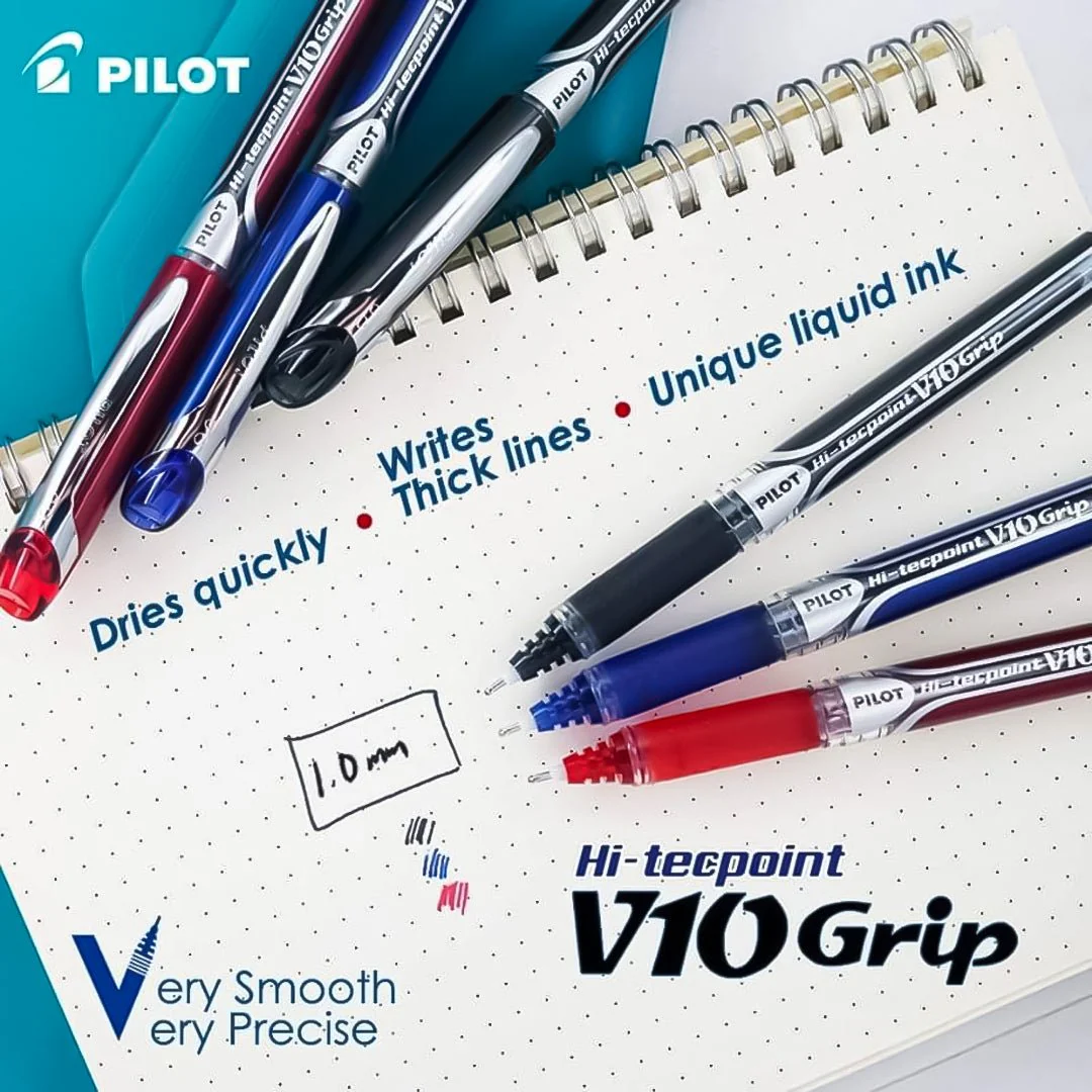 Pilot Pen V10 Grip 1.0mm Blue