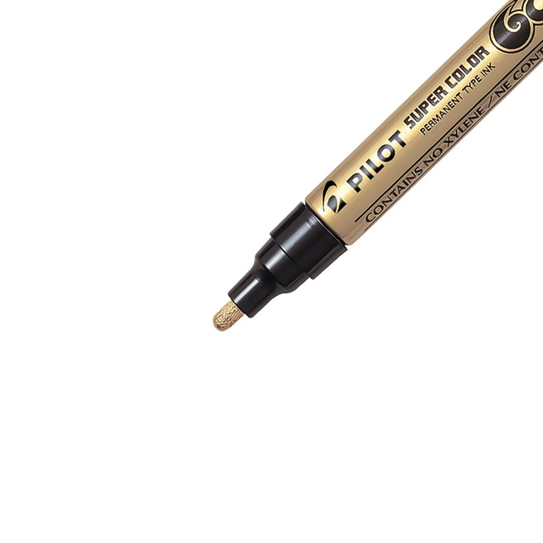 Pilot Super Color Marker Pen 0.7mm Golden Colour