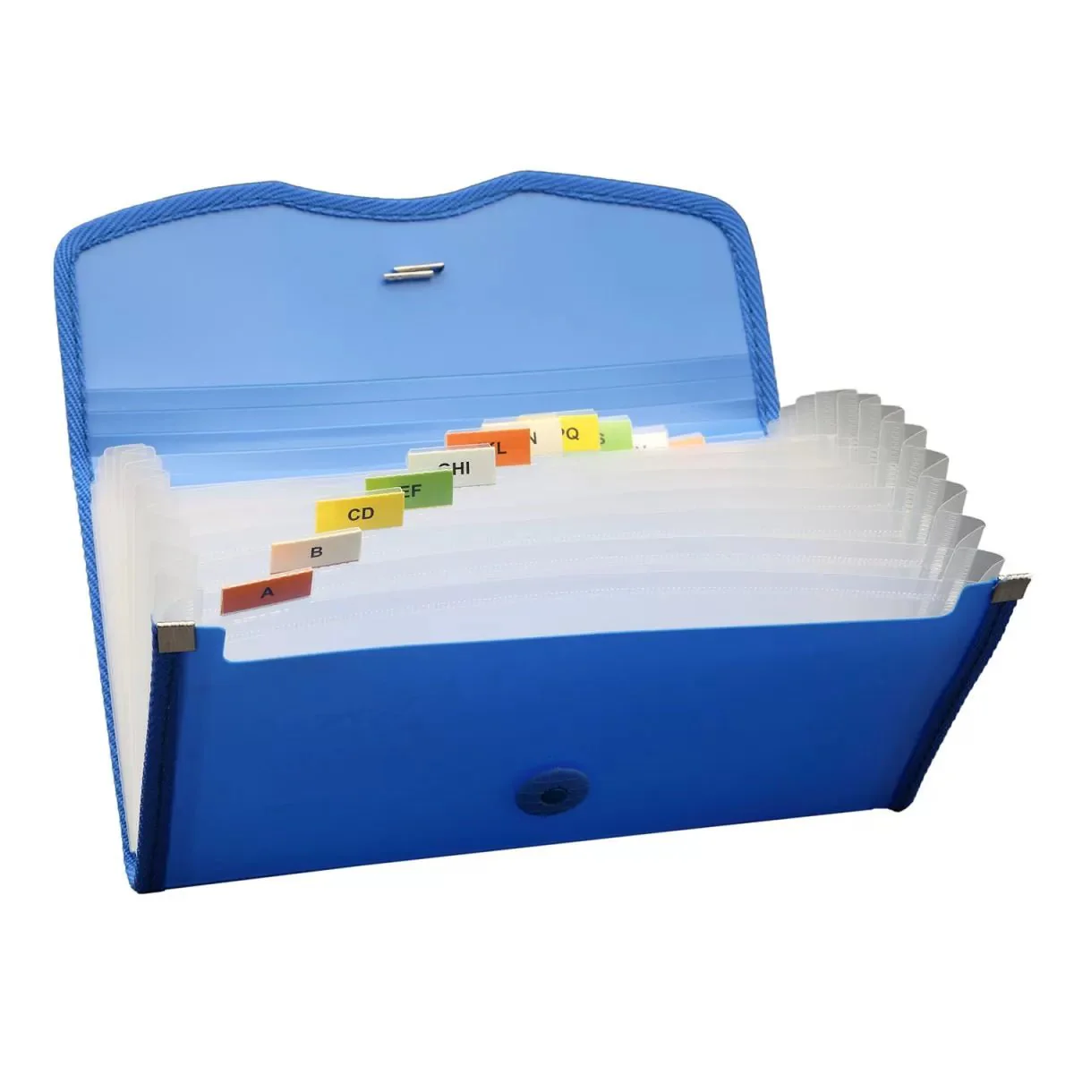 Plastic Expanding Cheque Book Holder Case Pouch 13 Pocket