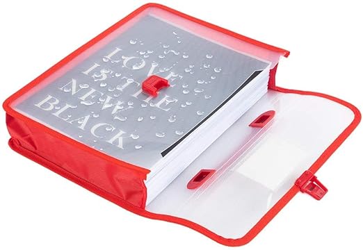 Plastic Expanding Handle Bag with Lock Button (F/s) Legal