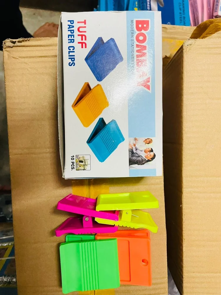 Plastic Paper Clip Big Size Supreme 1786 (Pack Of 10)