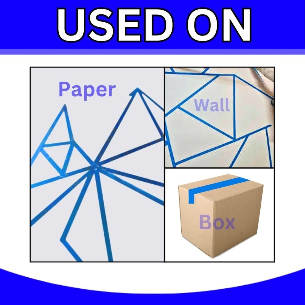 Redking Colour Tape Blue Colour 1 Inch 24mm x 35mtr (Pack of 12)