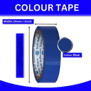 Redking Colour Tape Blue Colour 1 Inch 24mm x 35mtr (Pack of 12)