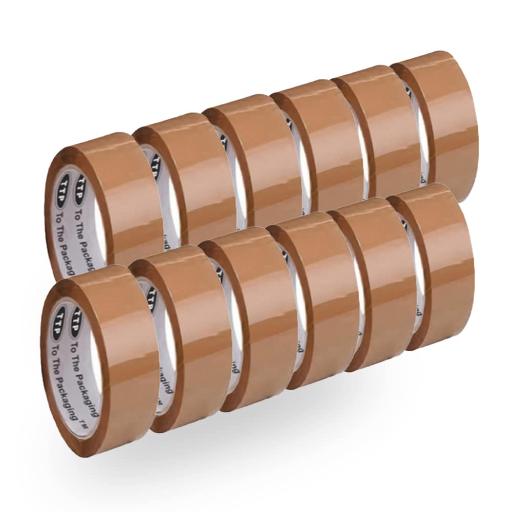 Redking Brown Cello Tape 1 Inch 24mm x 36mtr (Pack of 12)