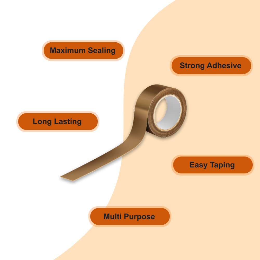 Redking Brown Cello Tape 1 Inch 24mm x 36mtr (Pack of 12)