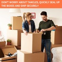 Redking Brown Cello Tape 1 Inch 24mm x 36mtr (Pack of 12)