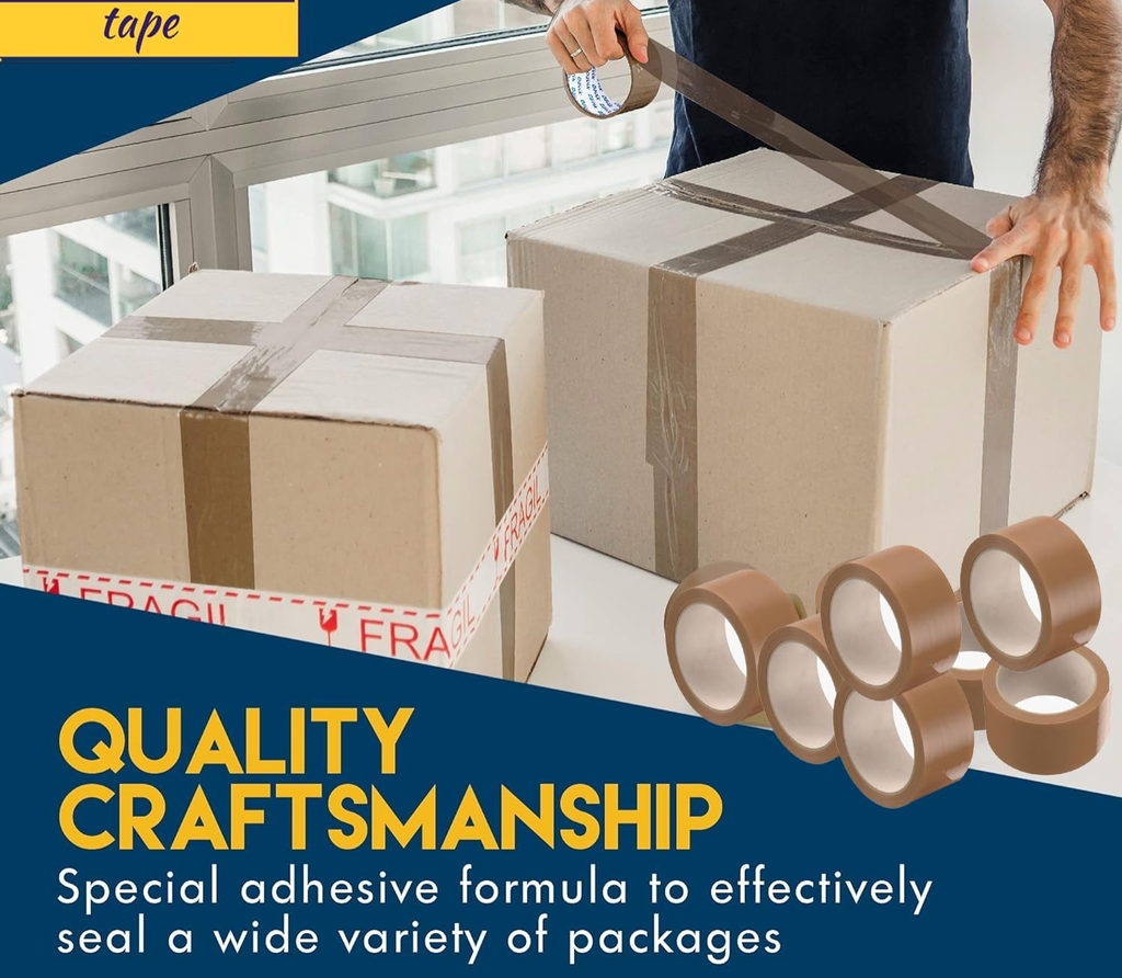 Redking Brown Cello Tape 1 Inch 24mm x 36mtr (Pack of 12)