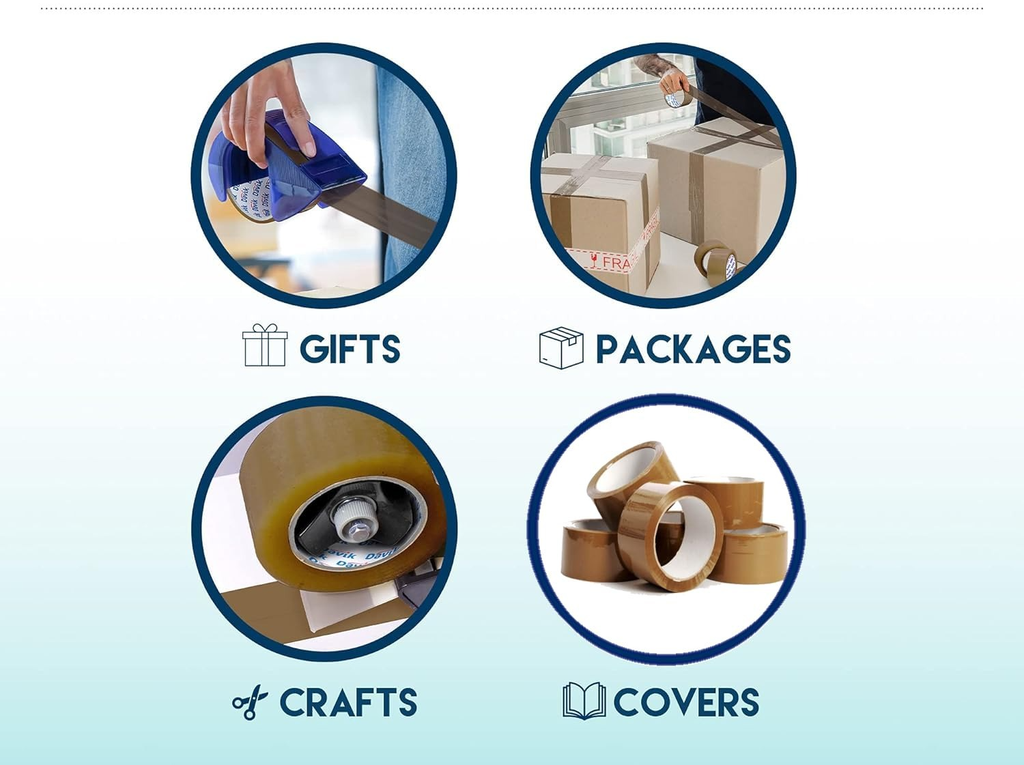 Redking Brown Cello Tape 1 Inch 24mm x 36mtr (Pack of 12)