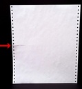 Dot Matrix Printer Paper Size 10x12 Inch, 2 Part, (6''Inch Cut) 70 Gsm, With Carbon(2 Paper+1 Carbon)-Pack of 500
