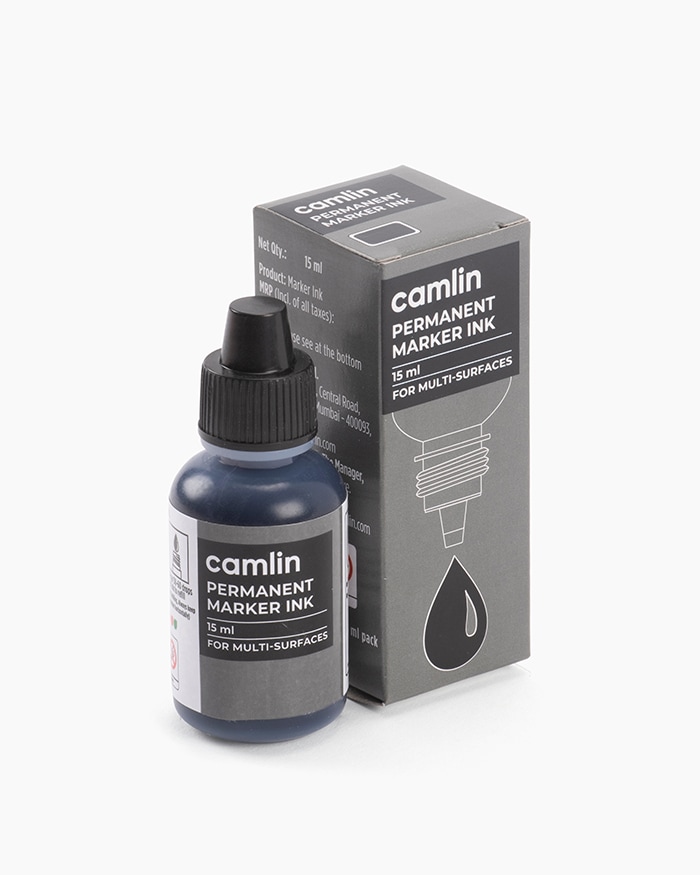 Camlin Permanent Marker Ink Black 15 ml