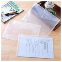 Vivid My Clear Bag Full Size A4 Transparent Plastic File Folder (Pack Of 20)