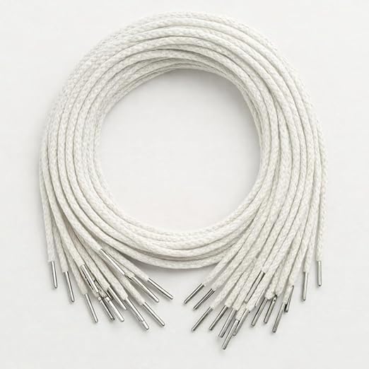 White Tag Dori / File Laces, Length 24 Inch (Pack Of 100)