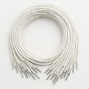 White Tag Dori / File Laces, Length 24 Inch (Pack Of 100)