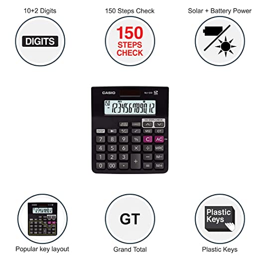 Casio Calculator MJ-12D (12 Digits)