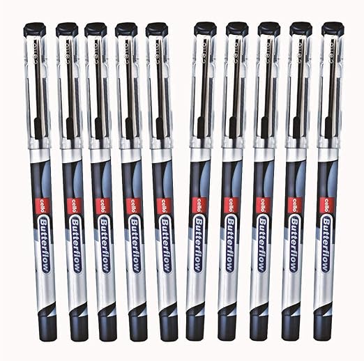 Cello Butterflow Simply Ball Pen Blue Colour 0.7mm-Pack Of 10