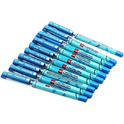 Cello Butterflow Simply Ball Pen Blue Colour 0.7mm-Pack Of 10